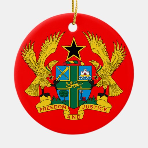 GHANA* Ceramic Christmas Ornament Zazzle