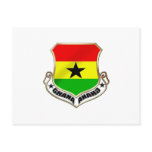 Ghana coat of arms Ghanaian crest badge Post Cards