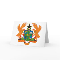 Ghana Coat of Arms Greeting Card by FlagTshirts Ghana Coat of Arms Greeting Card