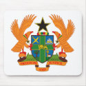 Ghana Coat of Arms Mousepad by FlagTshirts Ghana Coat of Arms Mousepad
