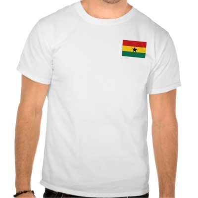 detailed maps of ghana. Ghana Flag and Map T-Shirt by