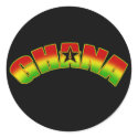 Ghana flag Black stars logo champions gifts stickers