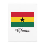 Ghana Flag Design Postcard
