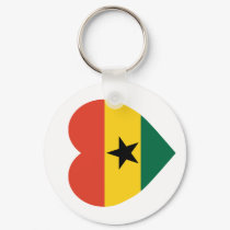 Ghana Flag Heart keychains
