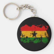 Ghana Flag Keychain