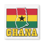 Ghana Flag Land Fridge Magnet
