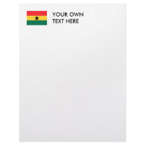 Ghana Flag Letterhead Template