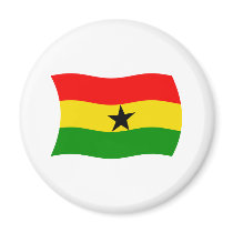 Ghana Flag Magnet by livingflags Ghana Flag Magnet