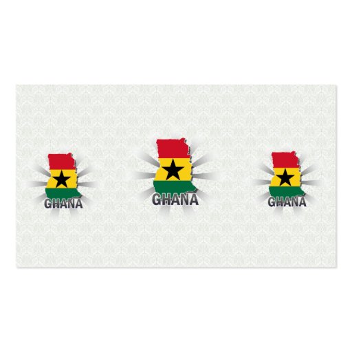 Ghana Flag Map 2.0 Business Card (back side)