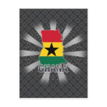 Ghana Flag Map 2.0 Post Card