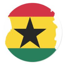 Ghana flag map stickers