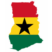 Ghana flag map t-shirts