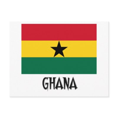 Ghana Flag Postcards by flagshirt