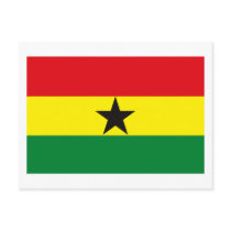 Ghana Flag Postcard