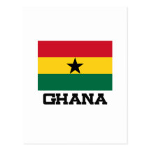 Ghana Flag Postcard