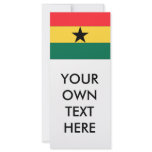 Ghana Flag Customized Rack Card