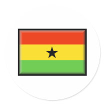 Ghana Flag stickers