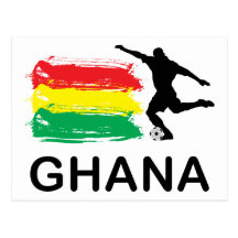 Ghana Football Post Card