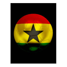Ghana Football Postcard