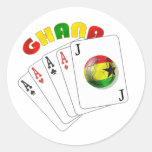 Ghana Jokers Wild - Ghana the 2010 wild card Round Sticker