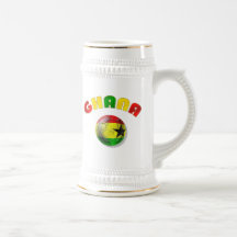 Ghana logo soccer ball flag of Ghana artwork Mug