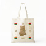 Ghana Map Flag Border Bag
