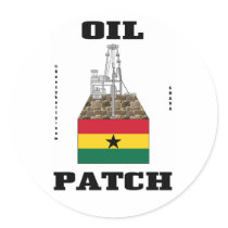 Ghana Oil Fields Sticker,Ghana Flag,Oil Rig,Gas
