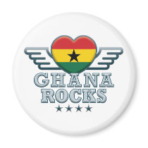 Ghana Rocks v2 Fridge Magnet