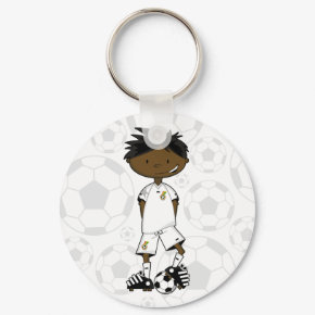 Ghana Soccer Boy Keychain keychain