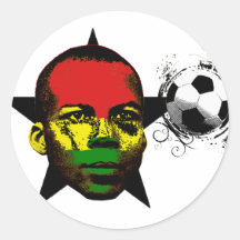 Ghana Soccer Sticker