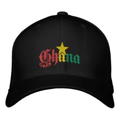 Ghana Star flag of Ghana Ghanian cap Embroidered Baseball Caps by Funkart