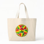 Ghana The Black Stars soccer ball Ghanaian flags Canvas Bags