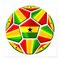 Ghana The Black Stars soccer ball Ghanaian flags posters by SoccerJersey Ghana The Black Stars soccer ball Ghanaian flags posters