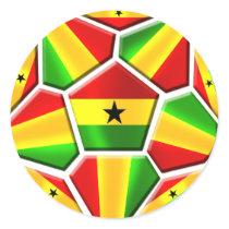 Ghana The Black Stars soccer ball Ghanaian flags stickers