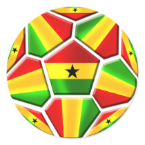 Ghana The Black Stars soccer ball Ghanaian flags stickers