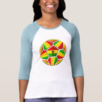 Ghana The Black Stars soccer ball Ghanaian flags t-shirts