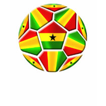 Ghana The Black Stars soccer ball Ghanaian flags t-shirts