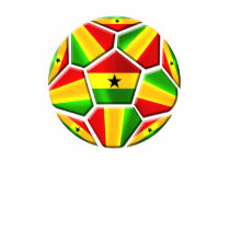 Ghana The Black Stars soccer ball Ghanaian flags t-shirts