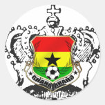 Ghana warrior kings cool Ghana emblem Round Sticker
