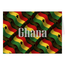 Ghana Waving Flag Cards