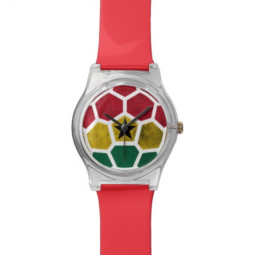 Ghana Red Designer Watch