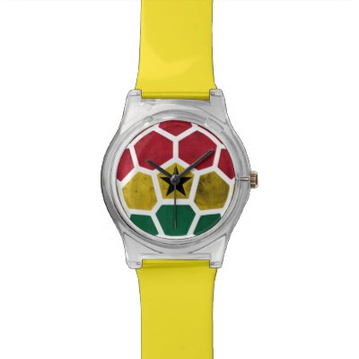 Ghana Yellow Designer Watch