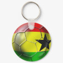 Ghanaian flag of Ghana Soccer ball for fans keychains