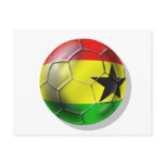 Ghanaian flag of Ghana Soccer ball for fans Postcards