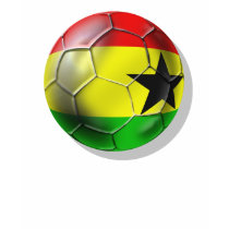 Ghanaian flag of Ghana Soccer ball for fans t-shirts
