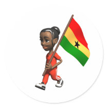 Ghanaian Girl stickers