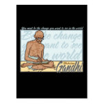 Ghandi Be The Change Quote Post Cards