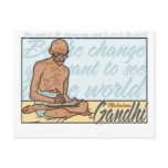 Ghandi Be The Change Quote Post Cards