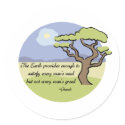 Ghandi Earth quote sticker by holiday_tshirts Ghandi Earth quote sticker