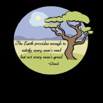 Ghandi Earth quote t-shirt